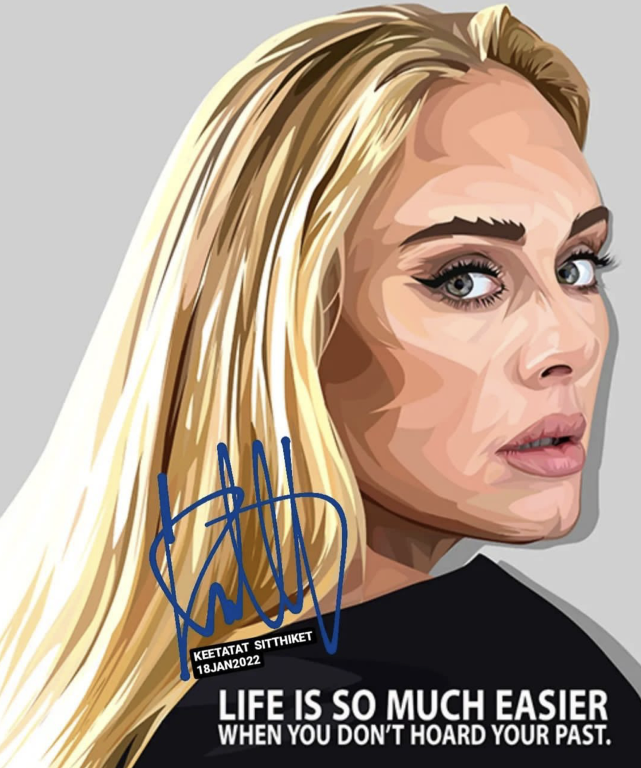 ADELE VER 2 PopArt 掛畫