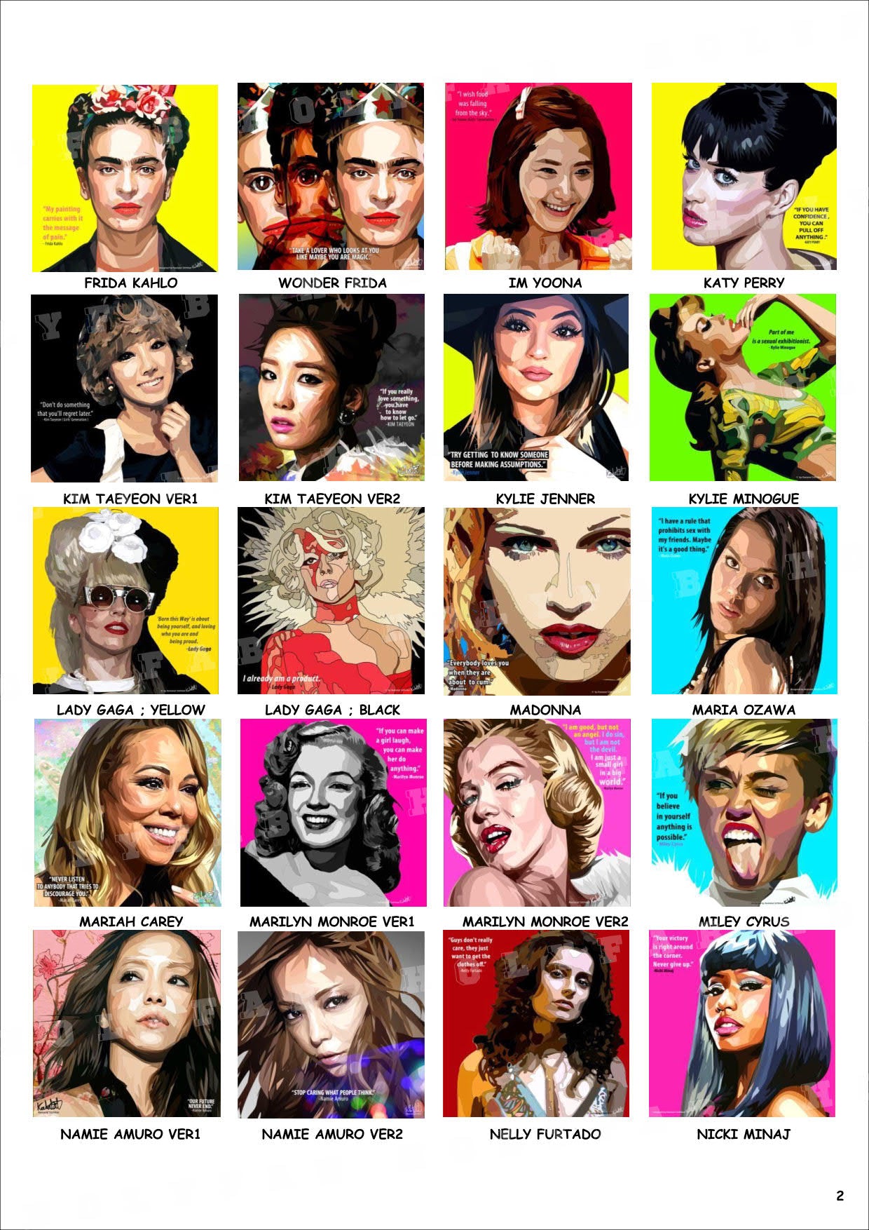 人物女明星 CATALOG