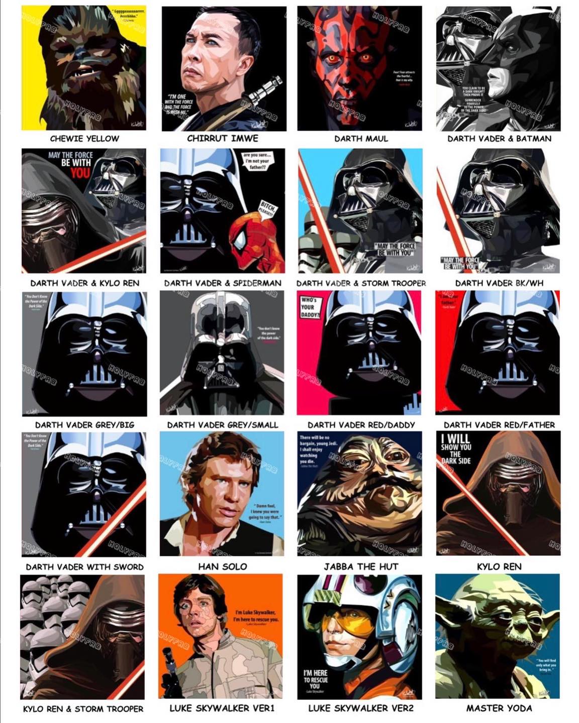 STAR WARS POP ART 掛畫
