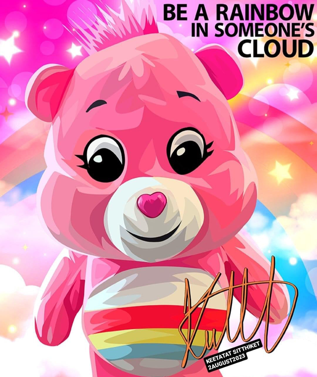 CARE BEAR POPART 掛畫