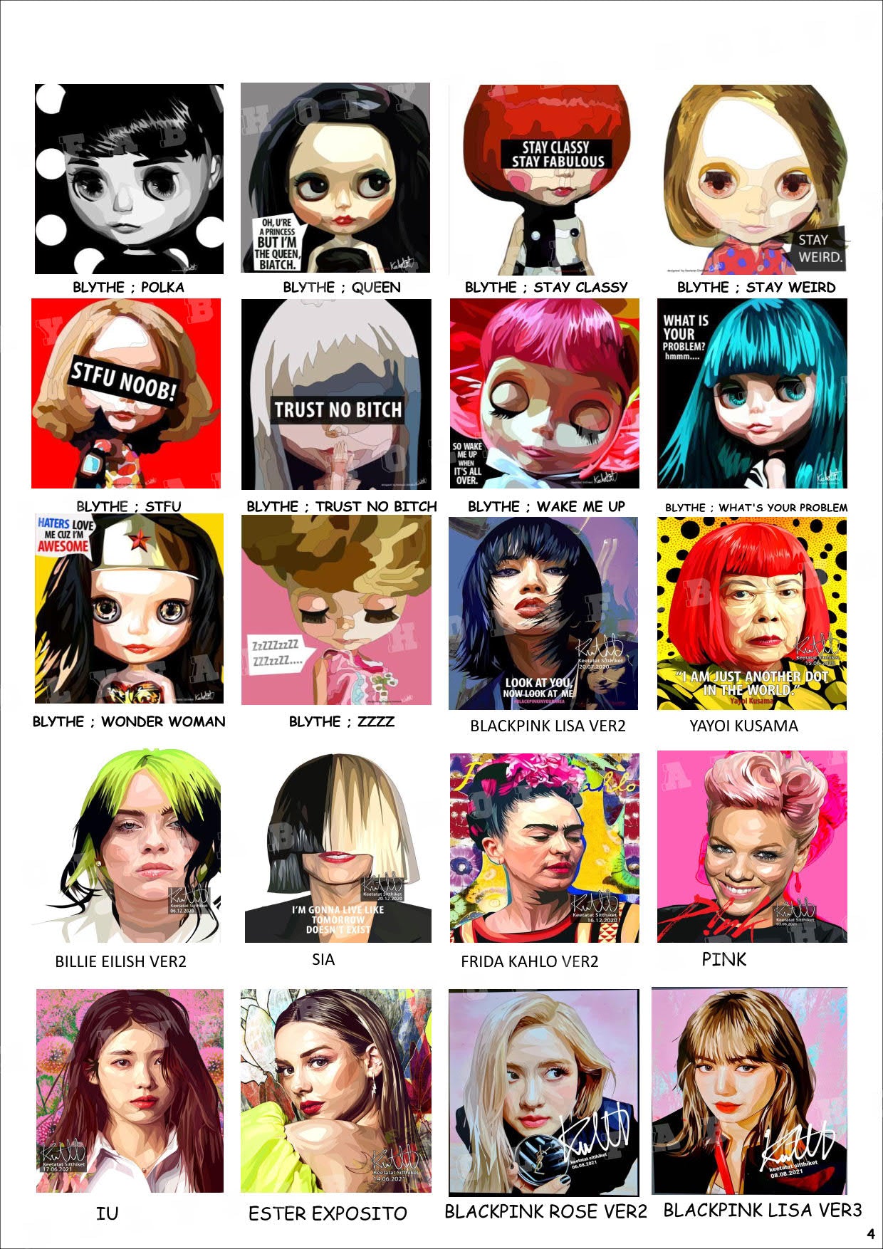 人物女明星 CATALOG