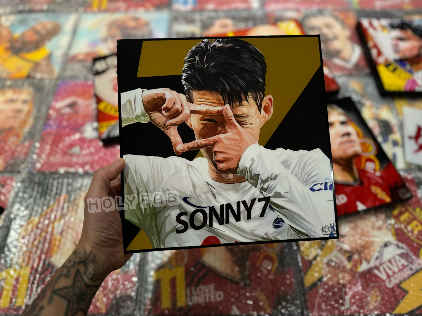 SON HEUNG MIN VER 2 PopArt 掛畫