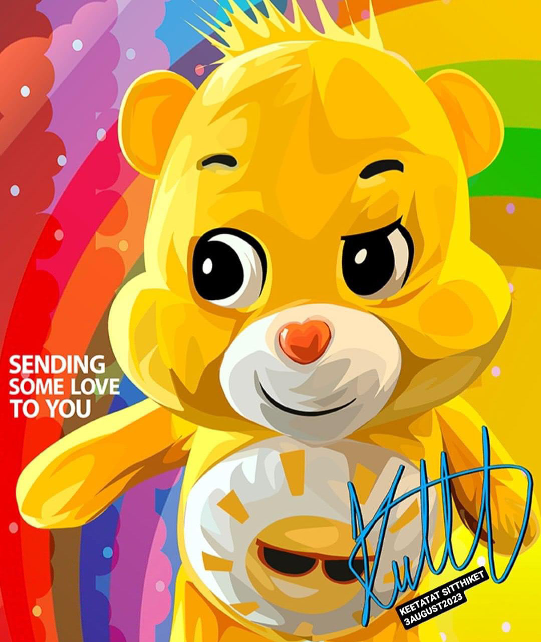 CARE BEAR POPART 掛畫