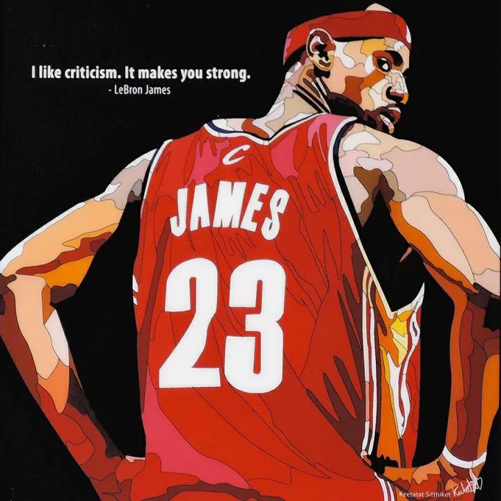LEBRON JAMES VER 2 PopArt 掛畫