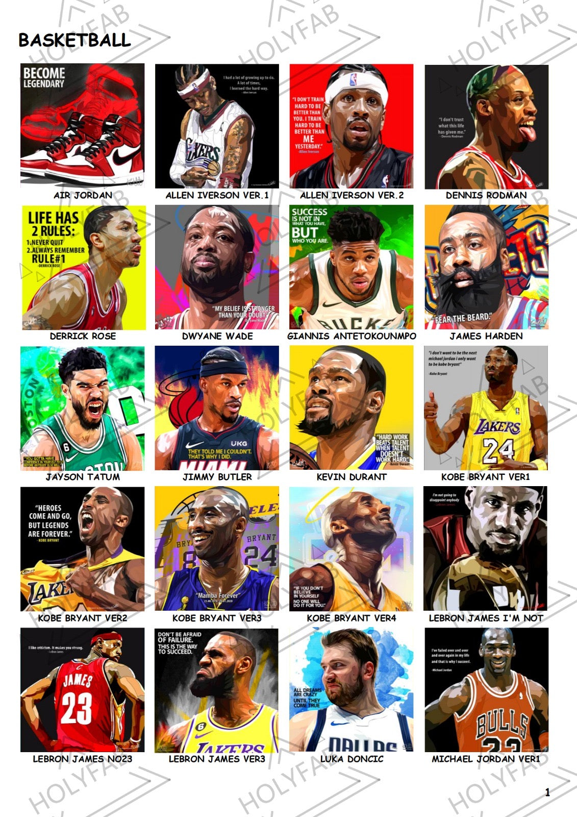 運動-NBA-POPART 掛畫 CATALOG