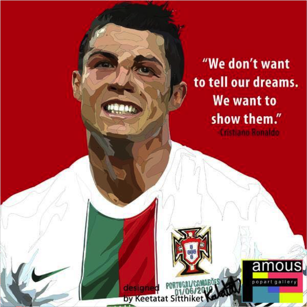 RONALDO PORTUGAL PopArt 掛畫