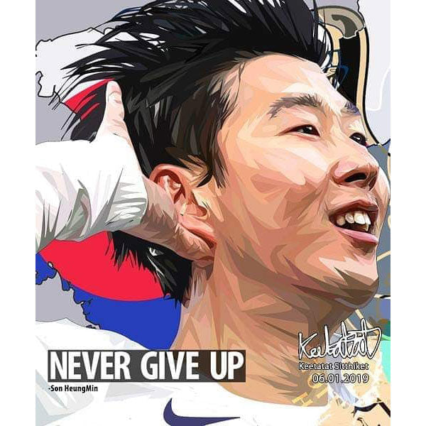SON HEUNG-MIN VER 1 PopArt 掛畫