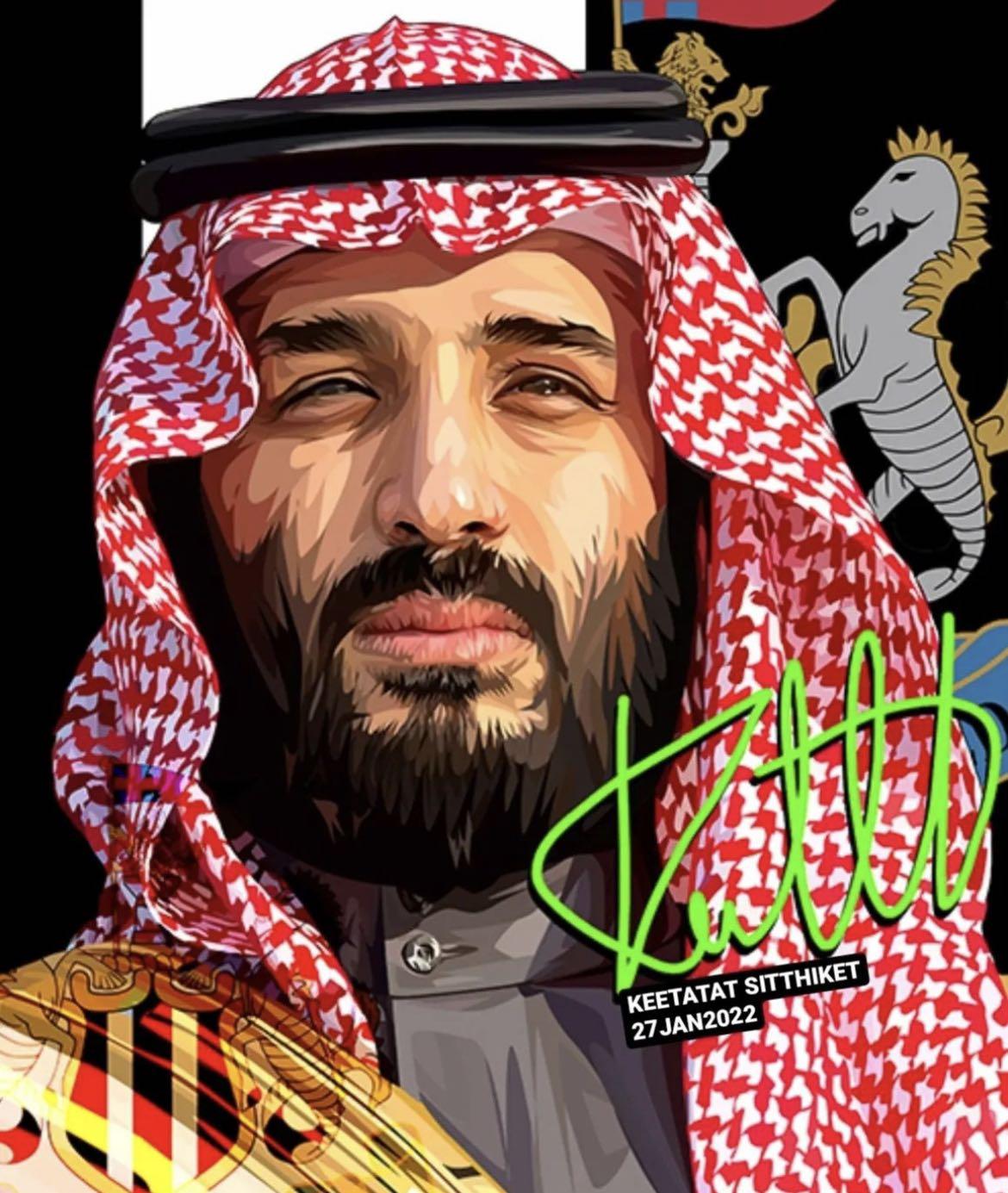 MOHAMMED BIN SALMAN PopArt 掛畫