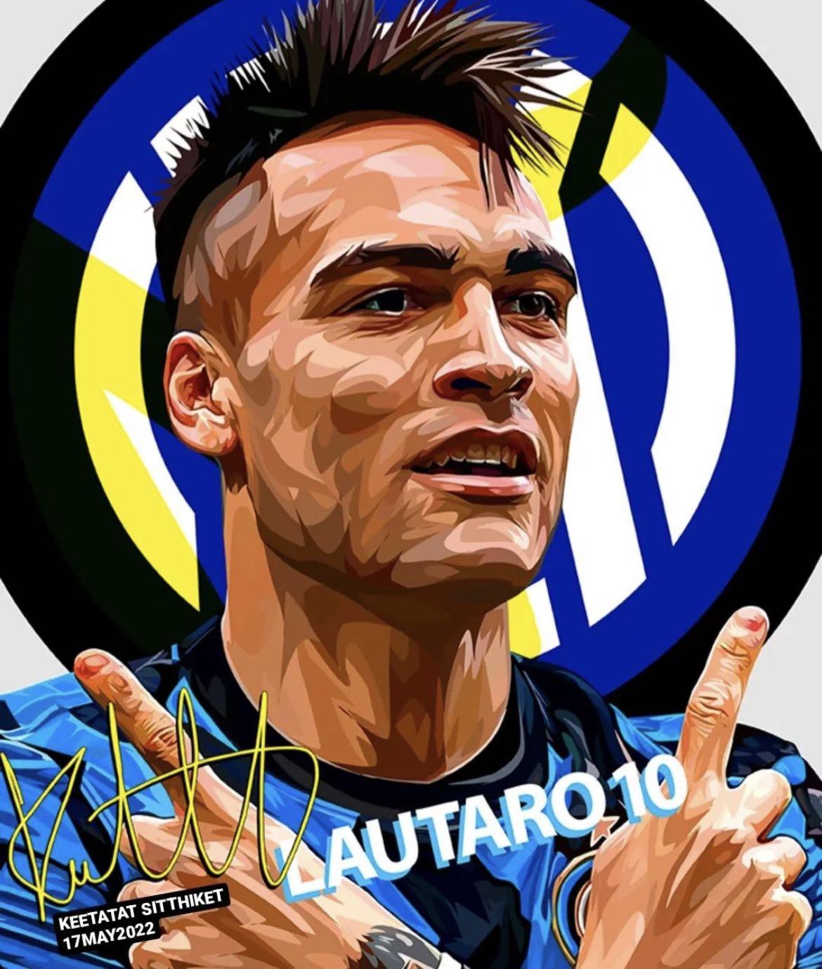 LAUTARO MARTINEZ PopArt 掛畫