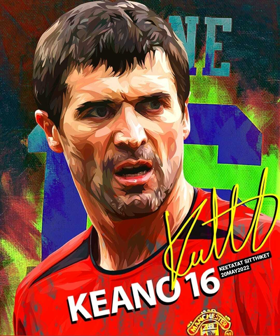 ROY KEANE VER 2 PopArt 掛畫