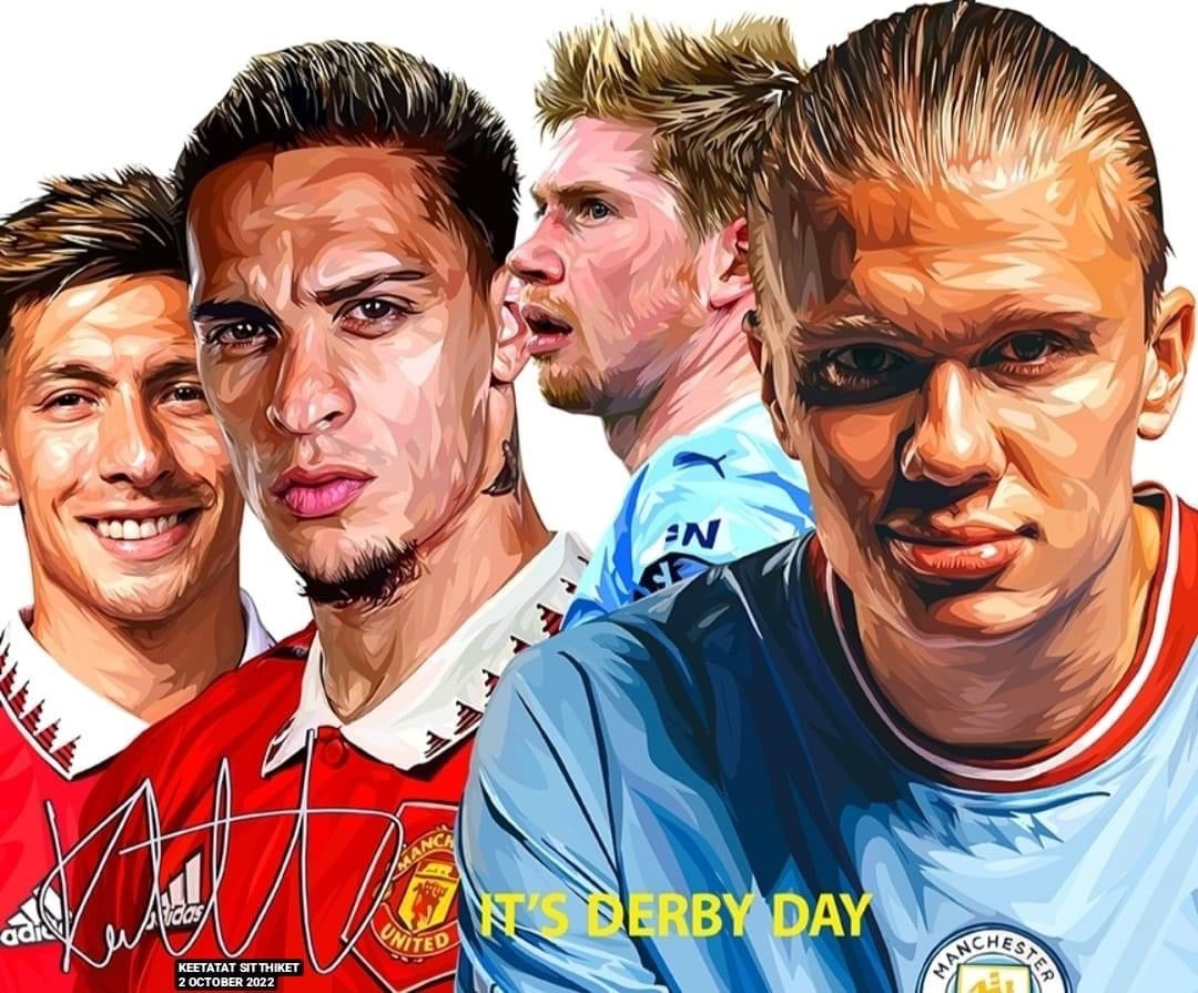 MANCHESTER DERBY PopArt 掛畫