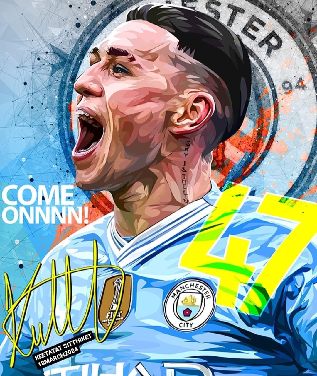 PHIL FODEN PopArt 掛畫