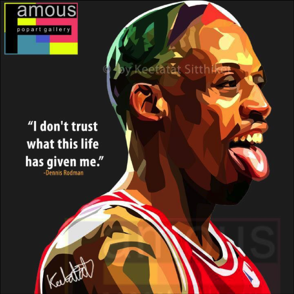 DENNIS RODMAN PopArt 掛畫