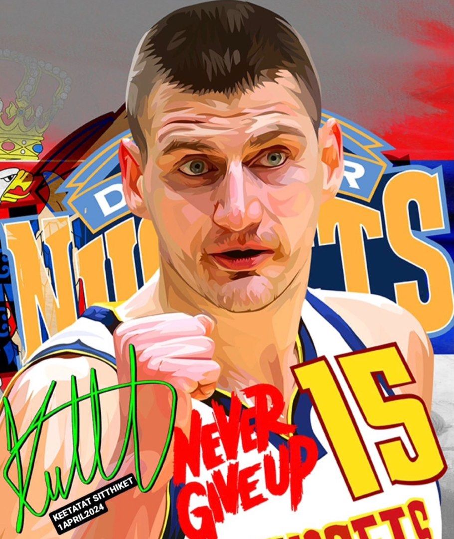 NIKOLA JOKIC PopArt 掛畫