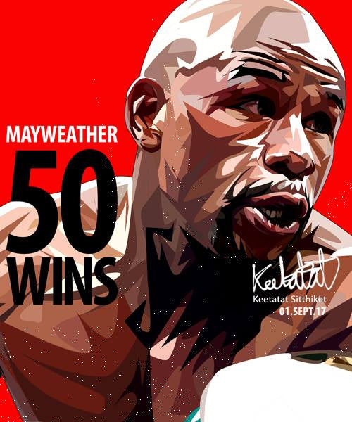 FLOYD MAYWEATHER VER 2 PopArt 掛畫