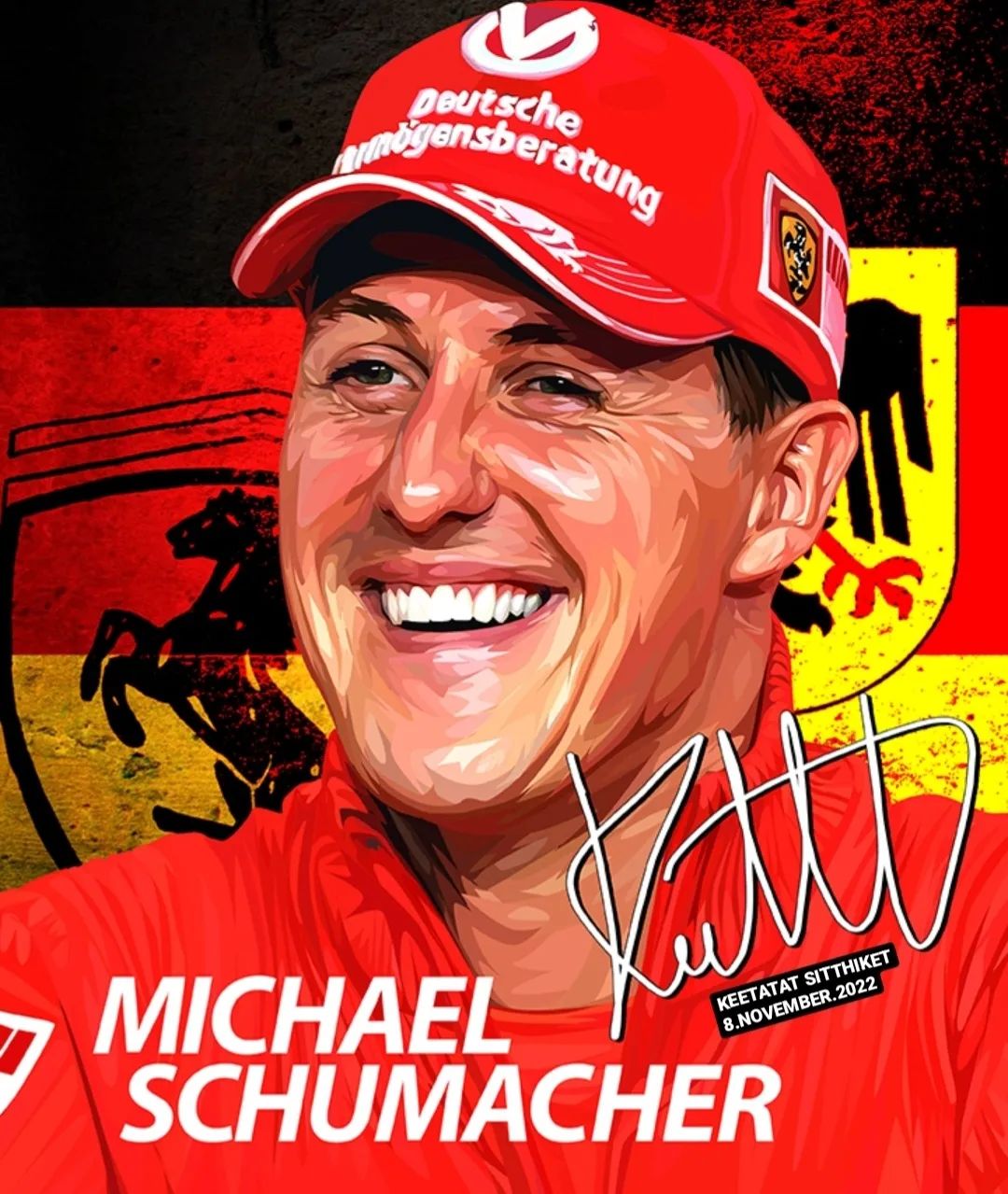 MICHAEL SCHUMACHER PopArt 掛畫