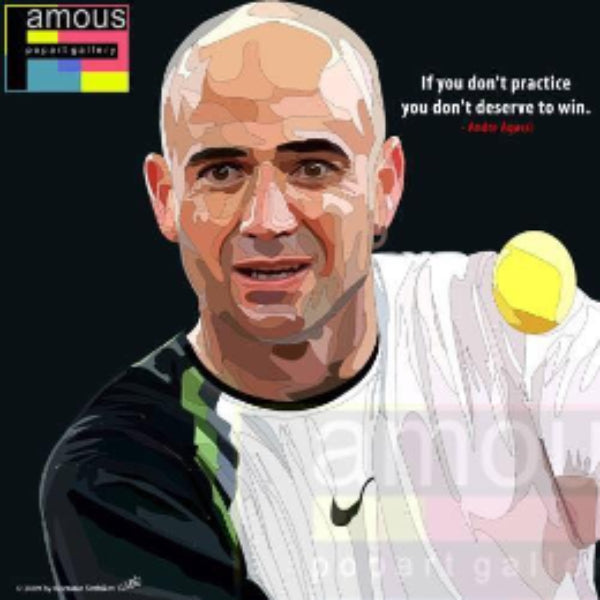 ANDRE AGASSI PopArt 掛畫