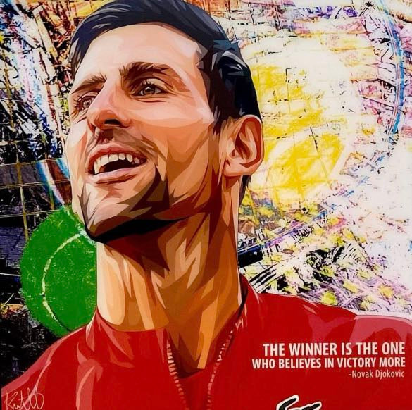 NOVAK DJOKOVIC PopArt 掛畫