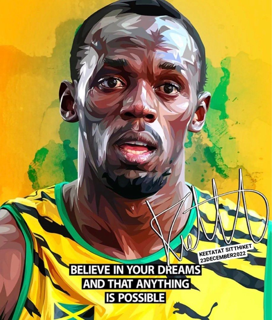 USAIN BOLT PopArt 掛畫