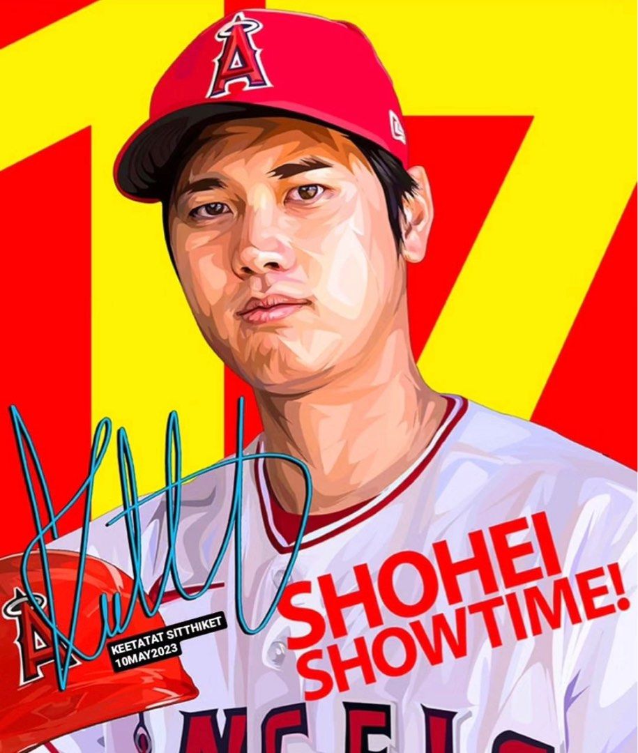 OHTANI SHOHEI VER 1 PopArt 掛畫