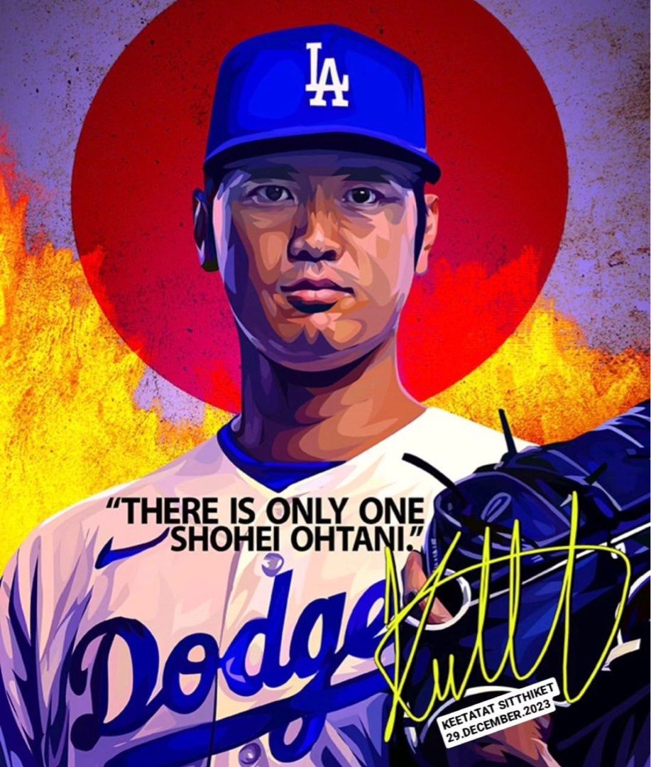 OHTANI SHOHEI VER 2 PopArt 掛畫