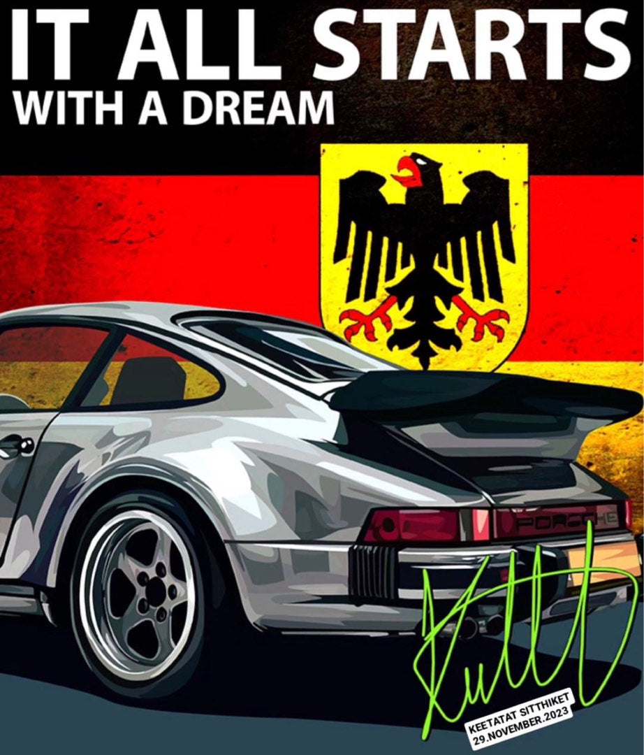 PORSCHE DREAM PopArt 掛畫