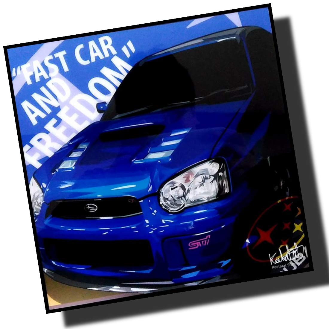 SUBARU PopArt 掛畫