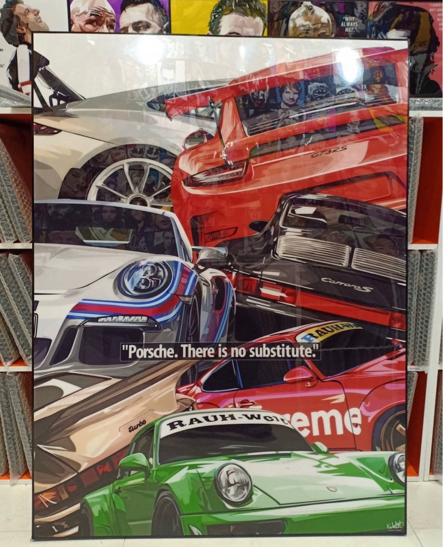NO SUBSTITUTE PORSCHE PopArt 掛畫