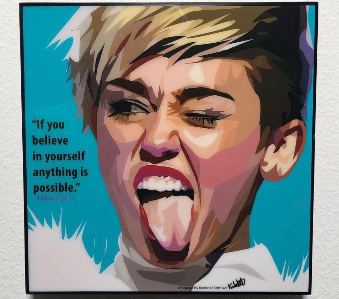 MILEY CYRUS PopArt 掛畫