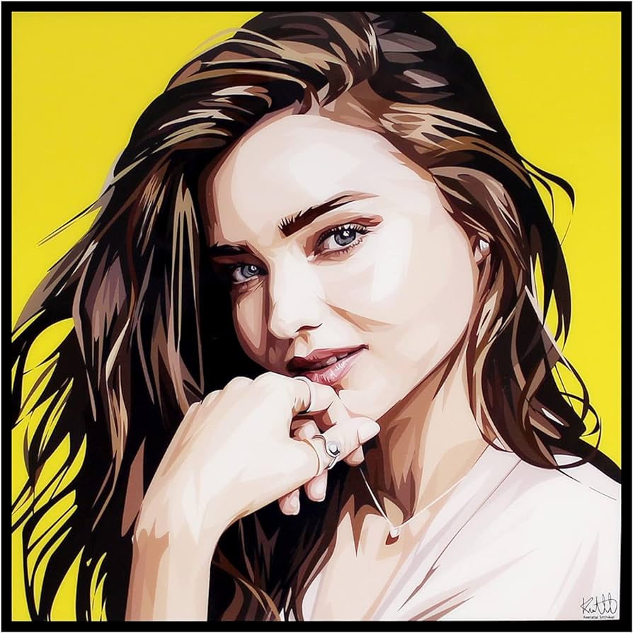 MIRANDA KERR PopArt 掛畫
