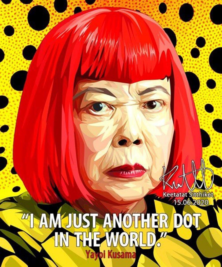 YAYOI KUSAMA PopArt 掛畫