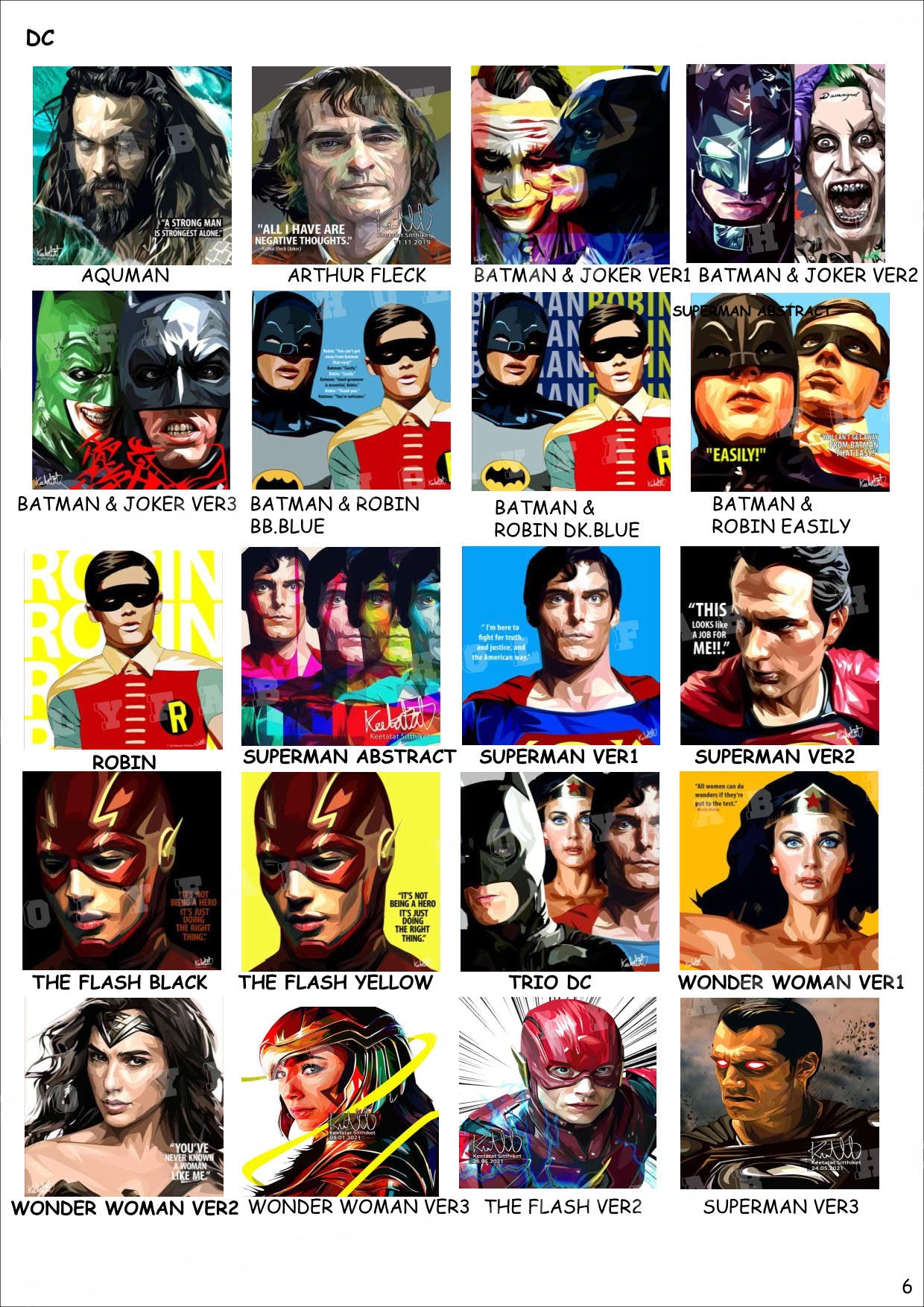電影-劇集-Marvel-Dc Comics-StarWars -CATALOG