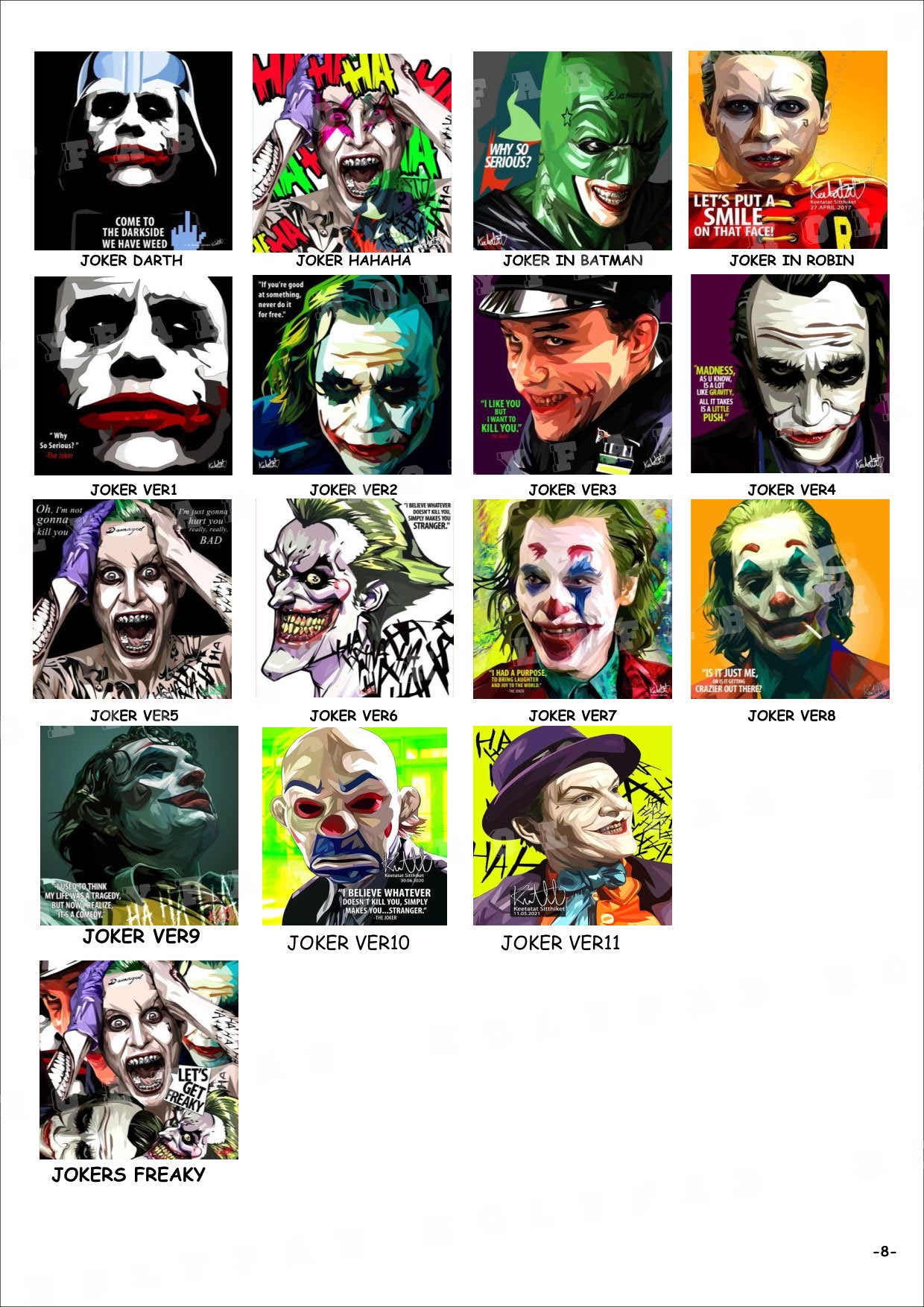 電影-劇集-Marvel-Dc Comics-StarWars -CATALOG