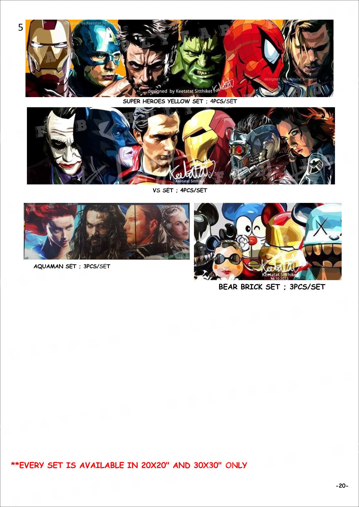 電影-劇集-Marvel-Dc Comics-StarWars -CATALOG