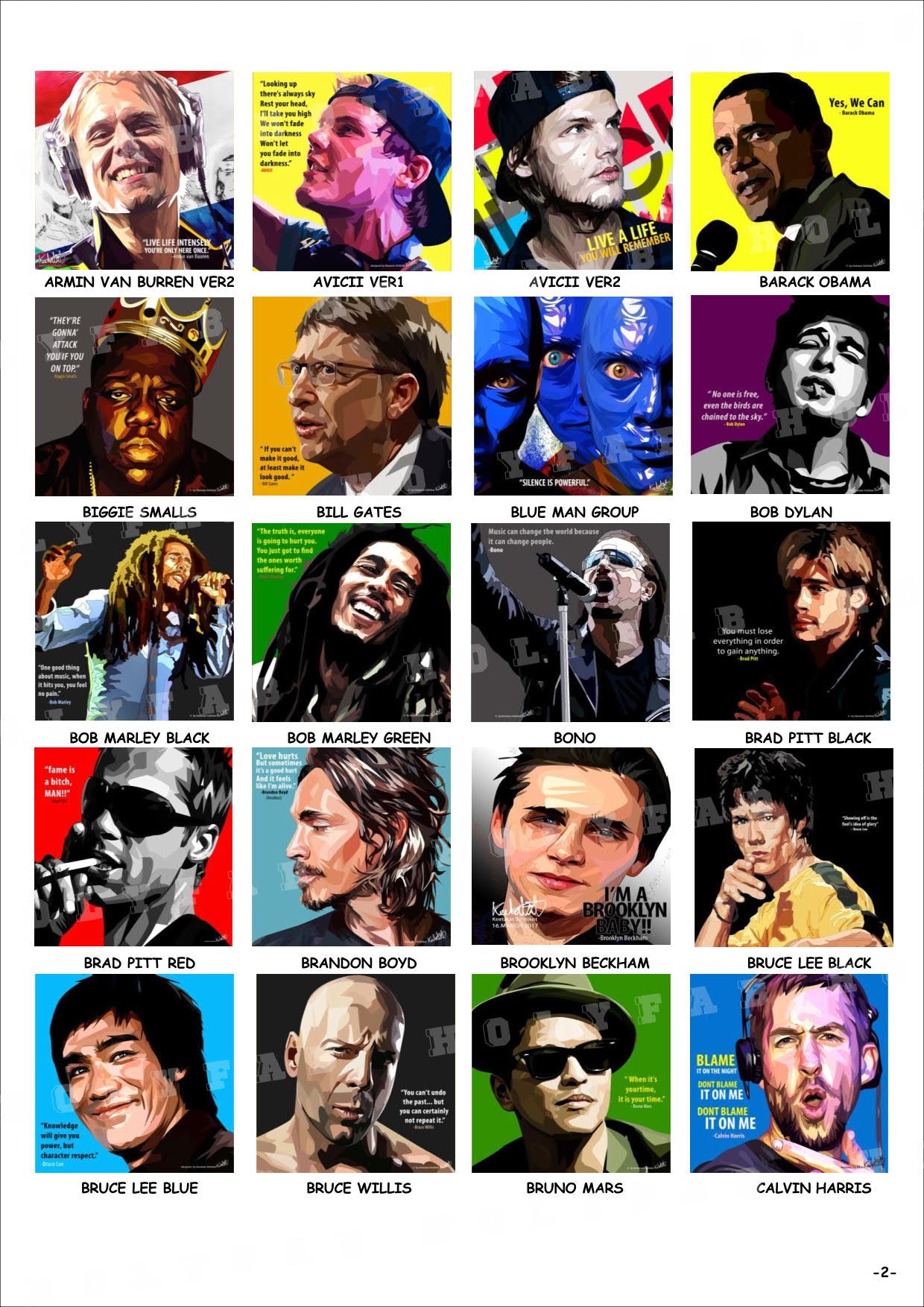 人物男明星 CATALOG