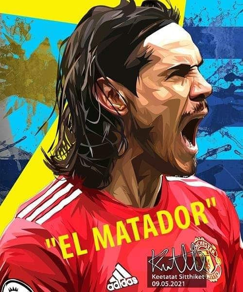 EDINSON CAVANI PopArt 掛畫