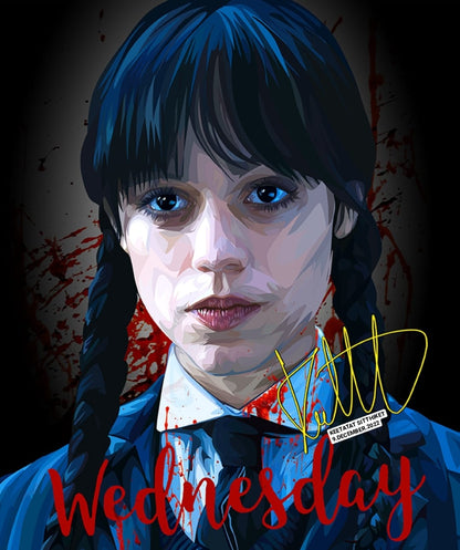 特價貨品 掛畫 WEDNESDAY ADDAMS VER210" X 10" POP ART 掛畫