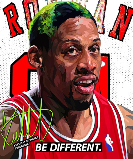 DENNIS RODMAN VER 2 PopArt 掛畫