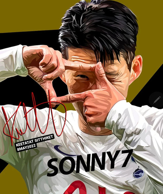 SON HEUNG MIN VER 2 PopArt 掛畫