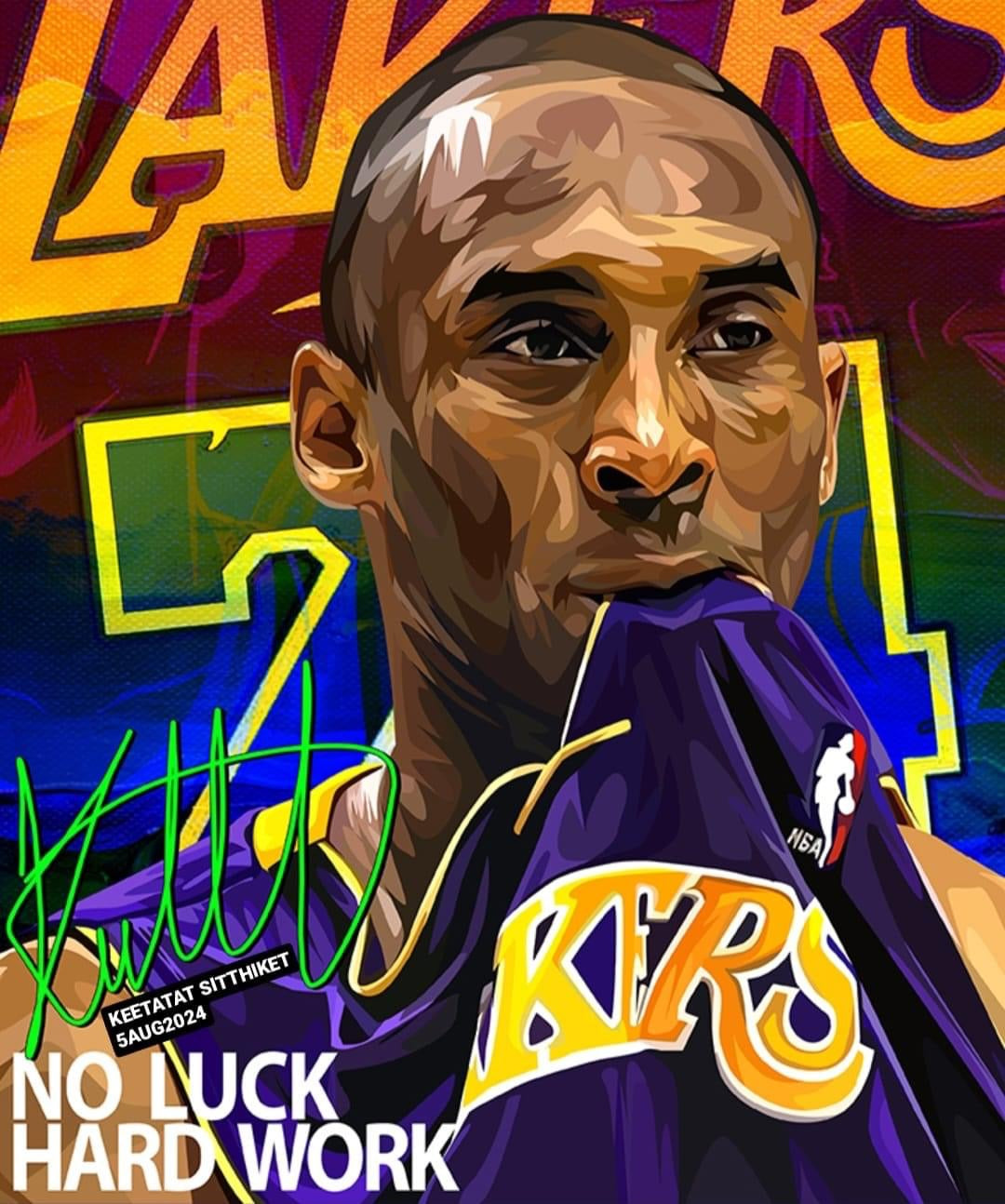 KOBE VER 5 PopArt 掛畫