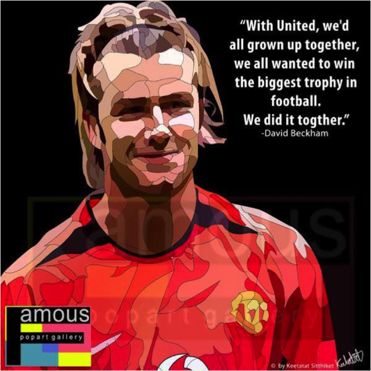 DAVID BECKHAM MAN-U Popart 掛畫