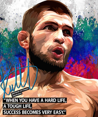 KHABIB NURMAGOMEDOV VER 2 PopArt 掛畫