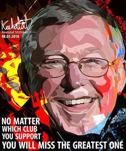 ALEX FERGUSON NO MATTER Popart 掛畫