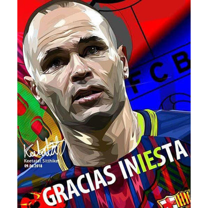 ANDRES INIESTA VER 2 Popart 掛畫