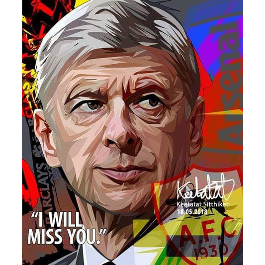 ARSENE WENGER VER 2  Popart 掛畫