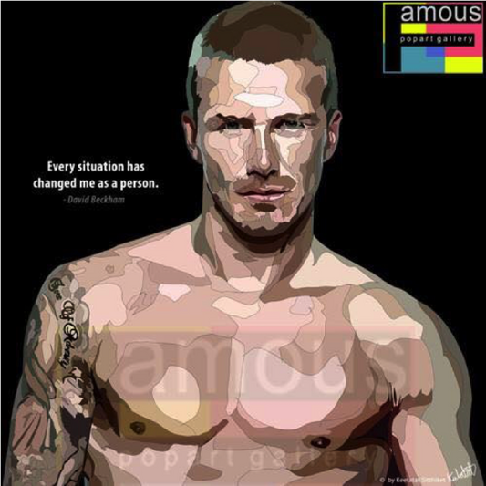 DAVID BECKHAM NAKED Popart 掛畫