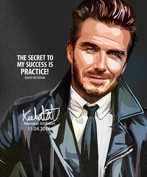 DAVID BECKHAM SECRET Popart 掛畫