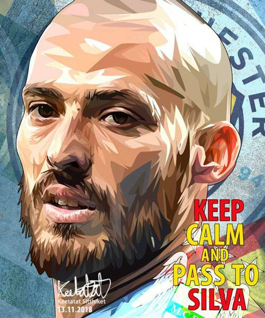 DAVID SILVA PopArt 掛畫