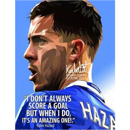 EDEN HAZARD PopArt 掛畫