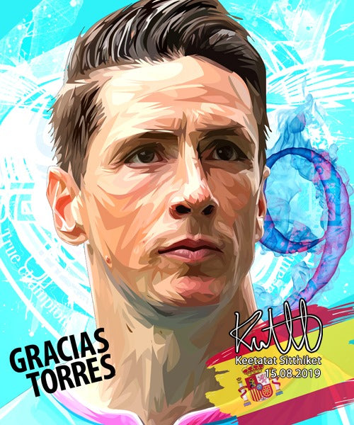 FERNANDO TORRES VER 2 PopArt 掛畫